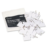 SecurIT® Replacement Slotted Key Cabinet Tags, 1 5-8 X 1 1-2, White, 20-pack freeshipping - TVN Wholesale 