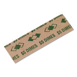 Iconex™ Tubular Coin Wrappers, Dimes, $5, Pop-open Wrappers, 1000-pack freeshipping - TVN Wholesale 