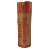Iconex™ Preformed Tubular Coin Wrappers, Quarters, $10, 1000 Wrappers-carton freeshipping - TVN Wholesale 