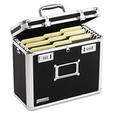 Vaultz® Locking File Chest With  Adjustable File Rails, Letter-legal Files, 17.5" X 14" X 12.5", Black freeshipping - TVN Wholesale 