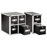 Vaultz® 4-drawer Cd File Cabinet, Holds 660 Folders Or 240 Slim-120 Standard Cases, Black freeshipping - TVN Wholesale 