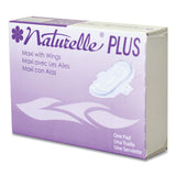 Impact® Naturelle Maxi Pads Plus, #4 With Wings, 250 Individually Wrapped-carton freeshipping - TVN Wholesale 