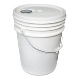 Impact® Utility Bucket W-lid, Polyethylene, 5gal, White freeshipping - TVN Wholesale 