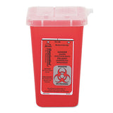 Impact® Sharps Waste Receptacle, Square, Plastic, 32oz, Red freeshipping - TVN Wholesale 