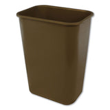 Impact® Soft-sided Wastebasket, Rectangular, Polyethylene, 41 Qt, Beige freeshipping - TVN Wholesale 