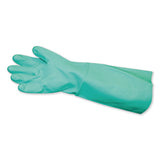 Impact® Long-sleeve Unlined Nitrile Gloves, Powder-free, Green, Medium, 12 Pair-carton freeshipping - TVN Wholesale 