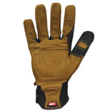 Ironclad Ranchworx Leather Gloves, Black-tan, Medium freeshipping - TVN Wholesale 