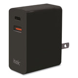 Itek™ Wall Charger, 38 W, Usb-c, Black freeshipping - TVN Wholesale 