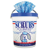 SCRUBS® Hand Cleaner Towels, 10 X 12, Blue-white, 72-bucket, 6 Buckets-carton freeshipping - TVN Wholesale 