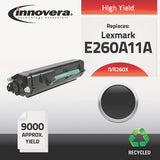 Remanufactured Black High-yield Toner, Replacement For Lexmark E260a11a, 9,000 Page-yield