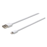 Innovera® Usb Lightning Cable, 3 Ft, White freeshipping - TVN Wholesale 