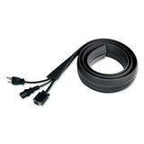 Innovera® Cable Management Coiled Tube, 0.75" Dia X 77.5" Long, Black freeshipping - TVN Wholesale 