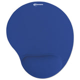 Innovera® Mouse Pad W-gel Wrist Pad, Nonskid Base, 10-3-8 X 8-7-8, Blue freeshipping - TVN Wholesale 