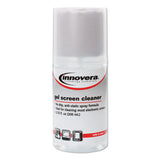 Innovera® Anti-static Gel Screen Cleaner, With Gray Microfiber Cloth, 4 Oz Spray Bottle freeshipping - TVN Wholesale 