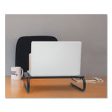 Innovera® Metal Monitor Riser, 14.63" X 9.25" X 4", Black, Supports 44 Lbs freeshipping - TVN Wholesale 