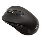 Mid-size Wireless Optical Mouse With Micro Usb, 2.4 Ghz Frequency-32 Ft Wireless Range, Right Hand Use, Black