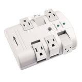 Innovera® Wall Mount Surge Protector, 6 Outlets, 2160 Joules, White freeshipping - TVN Wholesale 