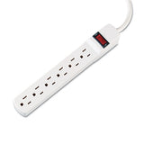 Innovera® Six-outlet Power Strip, 6 Ft Cord, 1.94 X 10.19 X 1.19, Ivory freeshipping - TVN Wholesale 