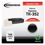 Remanufactured Black Toner, Replacement For Kyocera Tk-352, 15,000 Page-yield