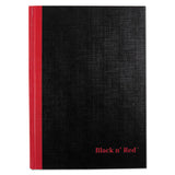 Black n' Red™ Casebound Notebooks, 1 Subject, Wide-legal Rule, Black Cover, 8.25 X 5.63, 96 Sheets freeshipping - TVN Wholesale 