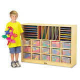 Jonti-Craft Sectional Mobile Cubbie, No Trays, 48w X 15d X 35-1-2h, Birch freeshipping - TVN Wholesale 