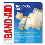 BAND-AID® Tru-stay Sheer Strips Adhesive Bandages, Assorted, 80-box freeshipping - TVN Wholesale 