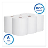 Scott® Essential High Capacity Hard Roll Towels For Business, 1.5" Core, 8 X 1000 Ft, Recycled, White, 6-carton freeshipping - TVN Wholesale 