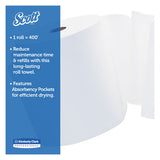 Scott® Essential Hard Roll Towels For Business, Absorbency Pockets, 1.5" Core, 8 X 400 Ft, White, 12 Rolls-carton freeshipping - TVN Wholesale 