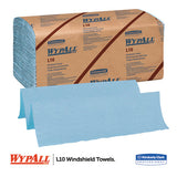 WypAll® L10 Windshield Wipers, Banded, 2-ply, 9.3 X 10.25, 140-pack, 16 Packs-carton freeshipping - TVN Wholesale 