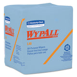 WypAll® L40 Wiper, 1-4 Fold, Blue, 12 1-2 X 12, 56-box, 12 Boxes-carton freeshipping - TVN Wholesale 