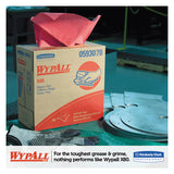 WypAll® X80 Cloths With Hydroknit, 9.1 X 16.8, Red, Pop-up Box, 80-box, 5 Box-carton freeshipping - TVN Wholesale 