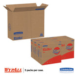 WypAll® X80 Cloths With Hydroknit, 9.1 X 16.8, Red, Pop-up Box, 80-box, 5 Box-carton freeshipping - TVN Wholesale 