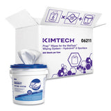 Kimtech™ Wipers For Wettask System, Bleach, Disinfectants And Sanitizers, 6 X 12, 140-roll, 6 Rolls And 1 Bucket-carton freeshipping - TVN Wholesale 