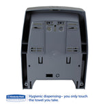Kimberly-Clark Professional* Sanitouch Hard Roll Towel Dispenser, 12.63 X 10.2 X 16.13, Smoke freeshipping - TVN Wholesale 