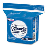 Cottonelle® Fresh Care Flushable Cleansing Cloths, White, 5x7 1-4, 168-pack,8 Pack-carton freeshipping - TVN Wholesale 