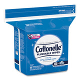 Cottonelle® Fresh Care Flushable Cleansing Cloths, White, 5x7 1-4, 168-pack,8 Pack-carton freeshipping - TVN Wholesale 