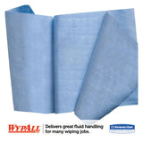 WypAll® X90 Cloths, Jumbo Roll, 11 1-10 X 13 2-5, Denim Blue, 450-roll, 1 Roll-carton freeshipping - TVN Wholesale 