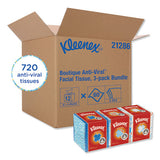 Kleenex® Boutique Anti-viral Facial Tissue, 3-ply, White, Pop-up Box, 60 Sheets-box, 3 Boxes-pack, 4 Packs-carton freeshipping - TVN Wholesale 
