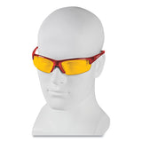 KleenGuard™ Equalizer Safety Glasses, Red Frames, Amber-yellow Lens, 12-carton freeshipping - TVN Wholesale 