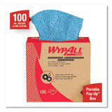 WypAll® Oil, Grease And Ink Cloths, Pop-up Box, 8 4-5 X 16 4-5, Blue, 100-box, 5-carton freeshipping - TVN Wholesale 