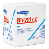 WypAll® X60 Cloths, 1-4 Fold, 12 1-2 X 13, White, 76-box, 12 Boxes-carton freeshipping - TVN Wholesale 