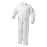 A35 Liquid And Particle Protection Coveralls, Zipper Front, 2x-large, White, 25-carton