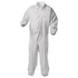 KleenGuard™ A35 Liquid And Particle Protection Coveralls, Zipper Front, Elastic Wrists And Ankles, X-large, White, 25-carton freeshipping - TVN Wholesale 