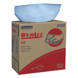 WypAll® X70 Cloths, Pop-up Box, 9 1-10 X 16 4-5, Blue, 100-box, 10 Boxes-carton freeshipping - TVN Wholesale 