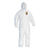 A40 Elastic-cuff And Ankles Hooded Coveralls, 2x-large, White, 25-carton