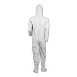 KleenGuard™ A40 Elastic-cuff, Ankle, Hood And Boot Coveralls, X-large, White, 25-carton freeshipping - TVN Wholesale 