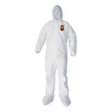 A40 Elastic-cuff, Ankle, Hood And Boot Coveralls, 3x-large, White, 25-carton