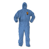 A60 Elastic-cuff, Ankles And Back Hooded Coveralls, 2x-large, Blue, 24-carton