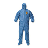 A60 Blood And Chemical Splash Protection Coveralls, 3x-large, Blue, 20-carton