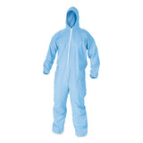 KleenGuard™ A65 Zipper Front Flame-resistant Hooded Coveralls, Elastic Wrist And Ankles, X-large, Blue, 25-carton freeshipping - TVN Wholesale 